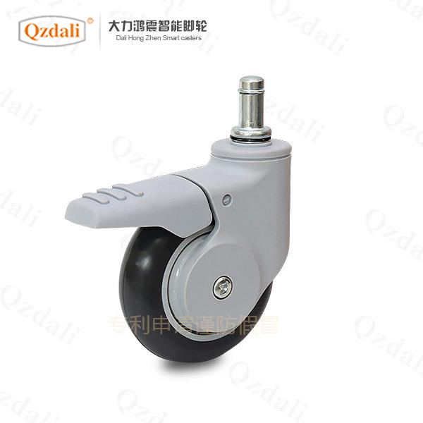 全塑醫(yī)療輪插桿單剎車(chē)輪